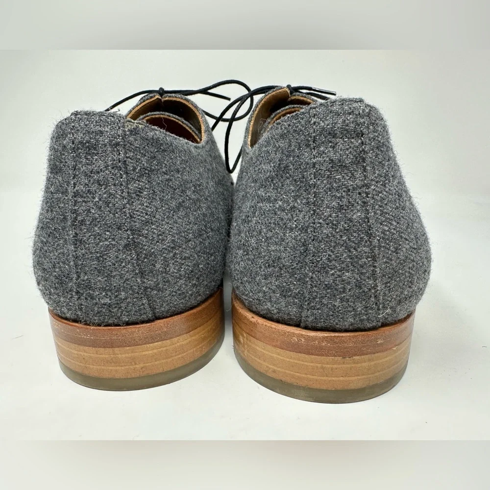 Taft Kennedy Oxford Shoe in Grey Wool Cap‎ Toe Size 44 EU 11 US